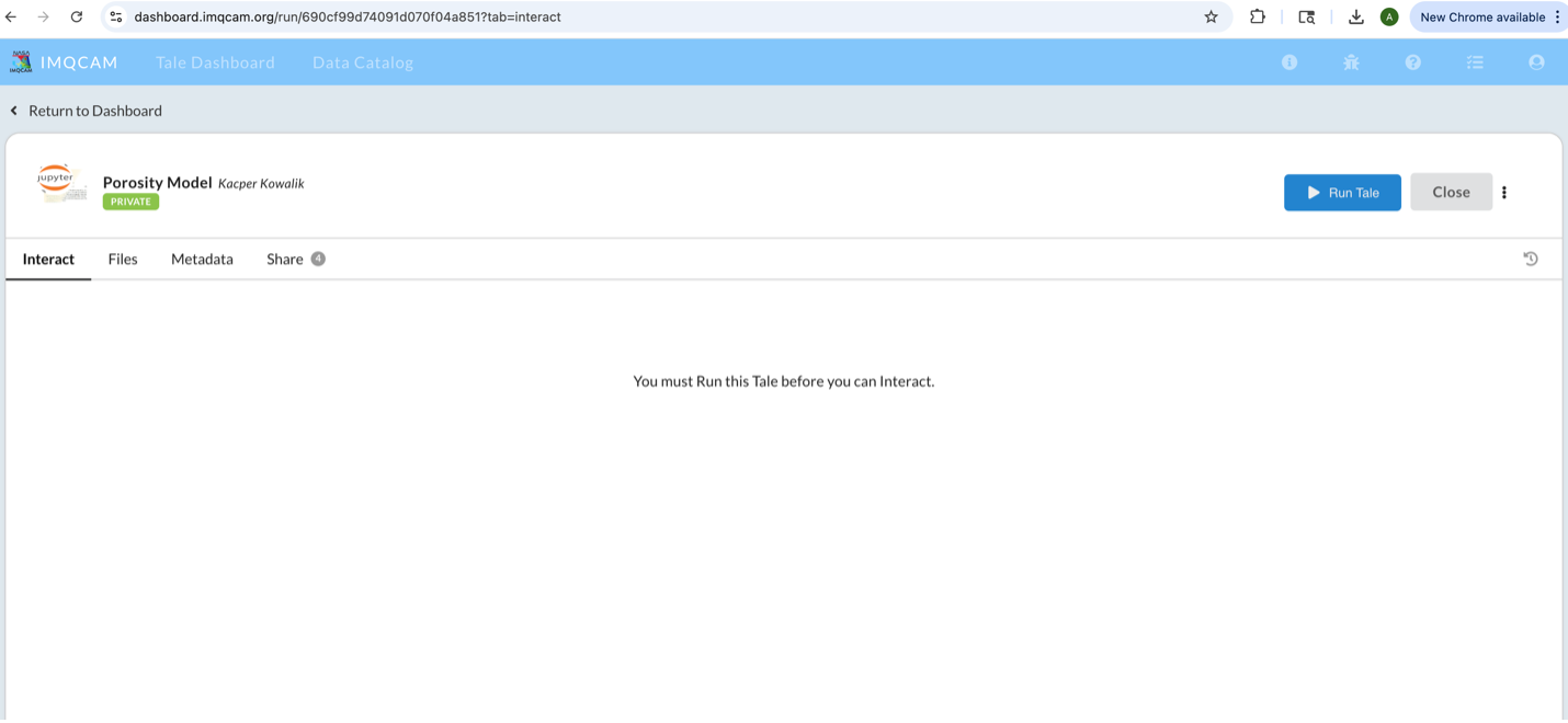Tale Window Screenshot